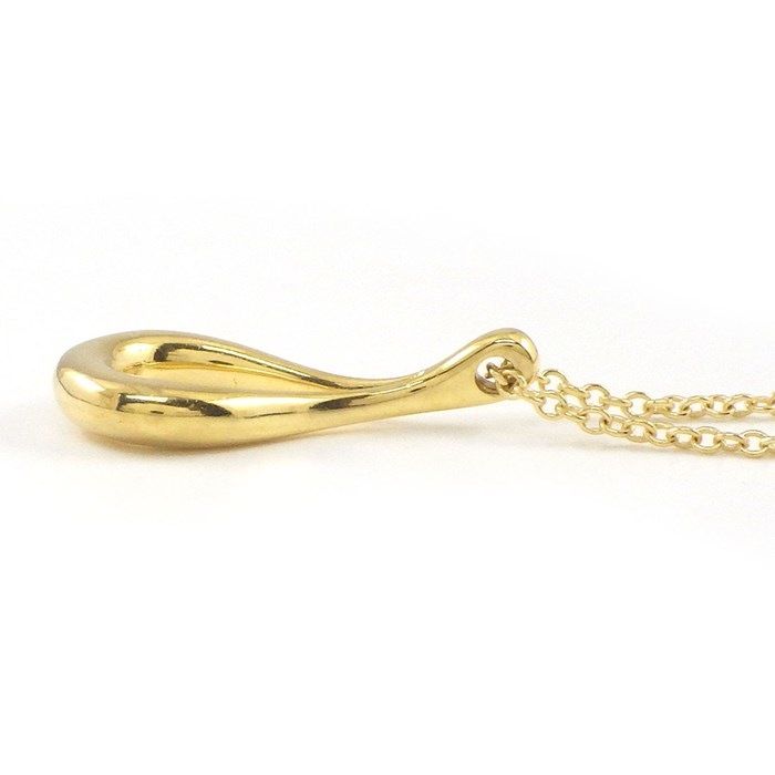 Tiffany & Co. Open Teardrop Necklace in K18 Yellow Gold