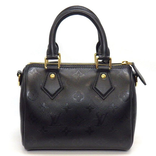 Louis Vuitton Speedy BB Handbag - Noir Monogram with Gold Hardware