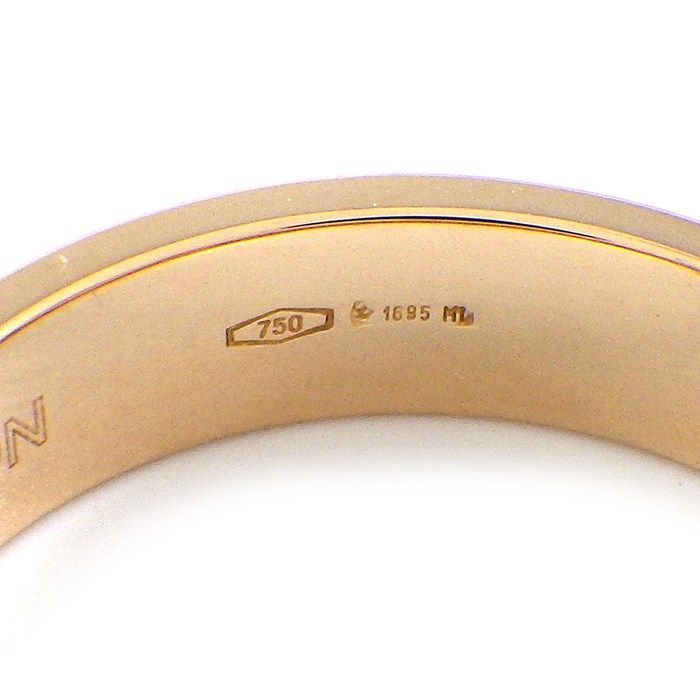 GUCCI Icon Slim GG Logo Ring in K18 Pink Gold - Size 8.5
