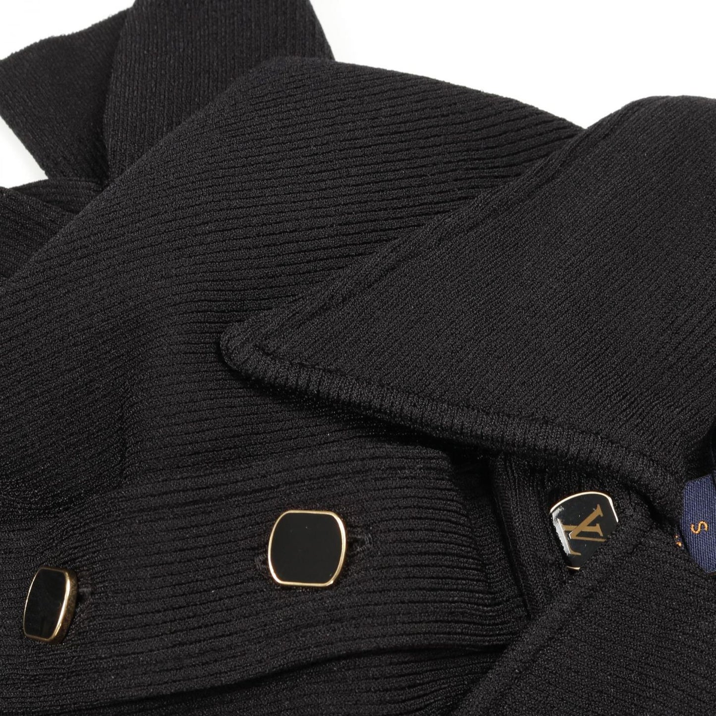 LOUIS VUITTON Black Rayon Knit Sweater - Timeless Elegance