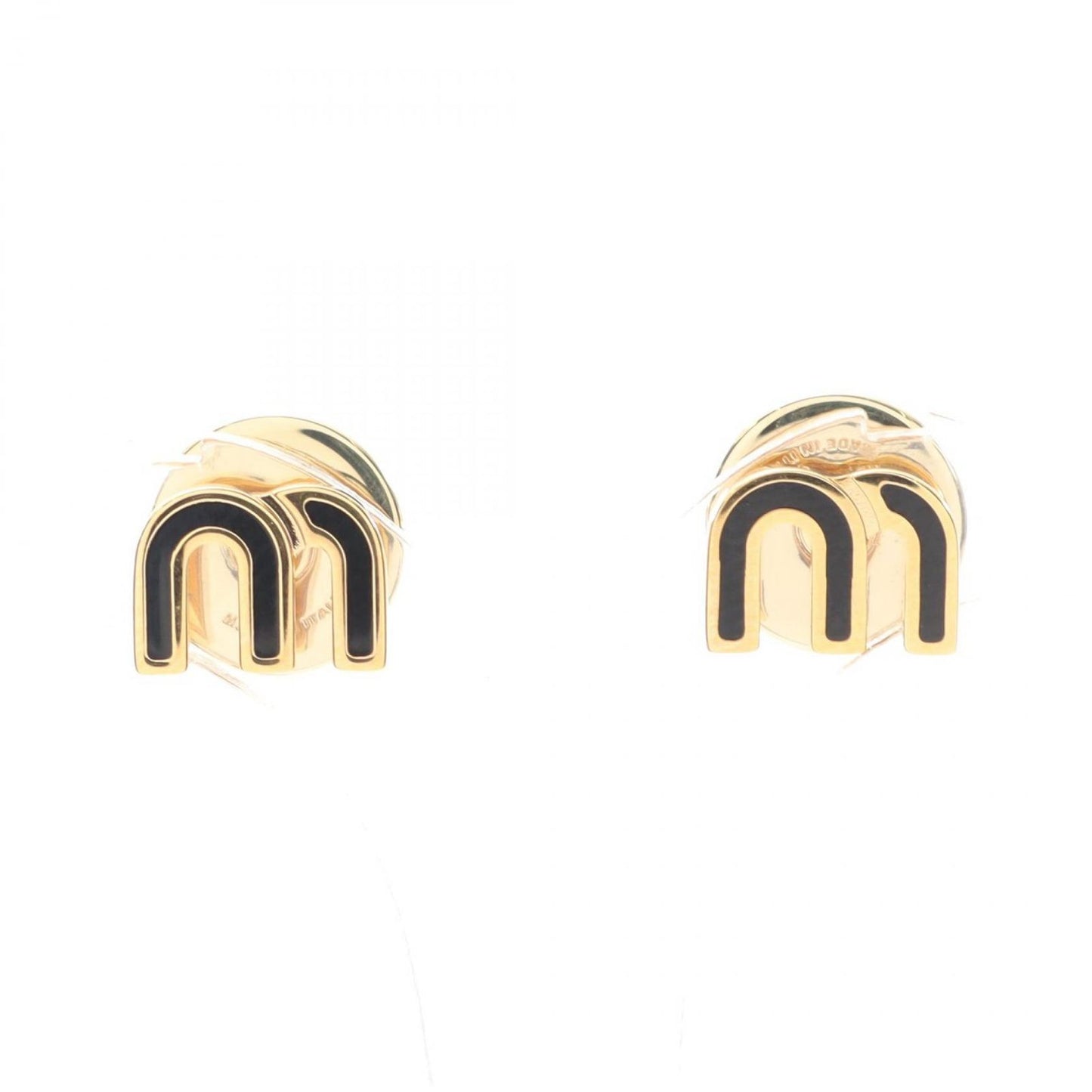 Miu Miu Gold Plated Earrings - Exquisite Luxury for Women