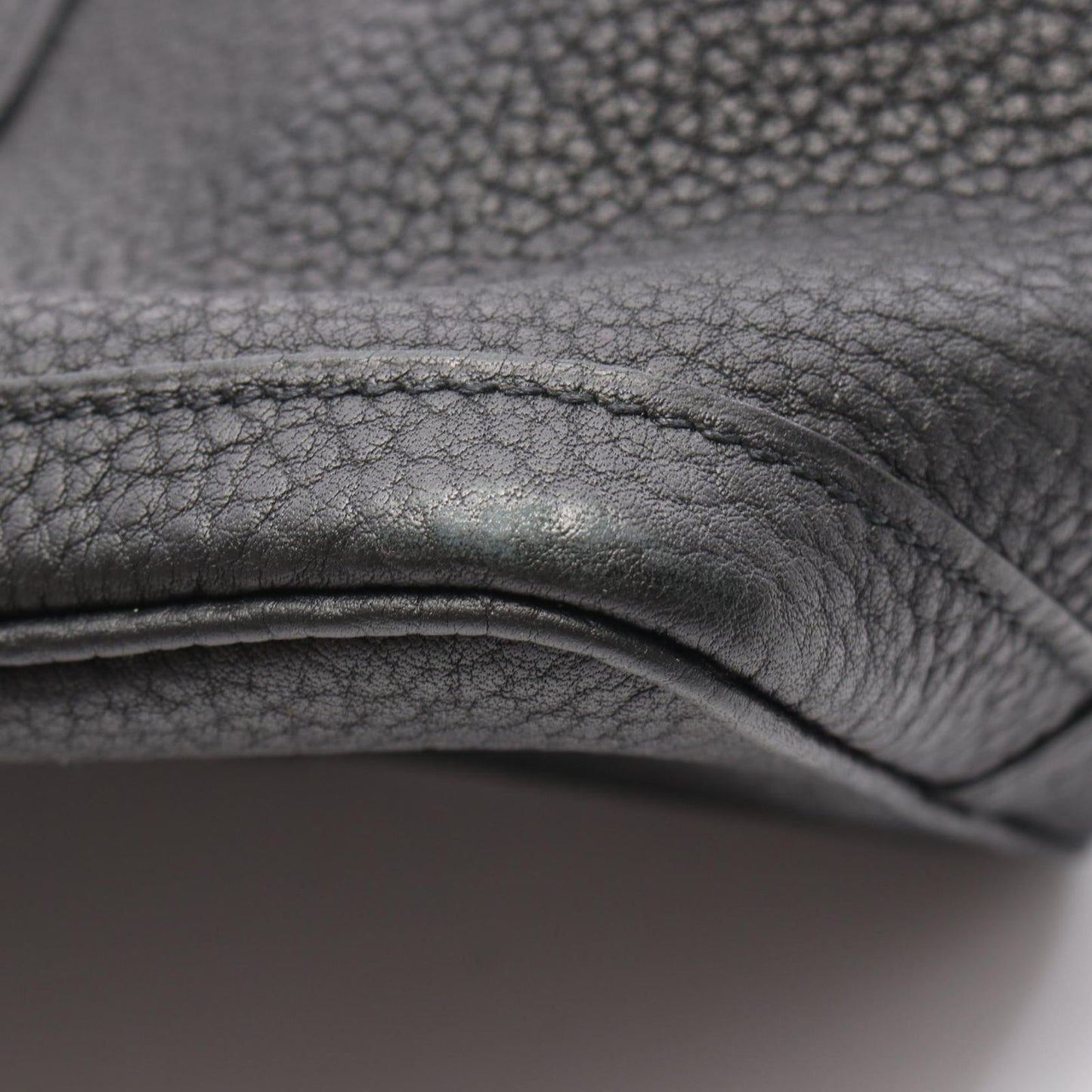 HERMES Garden Party TPM Tote Bag in Black Leather - Timeless Elegance