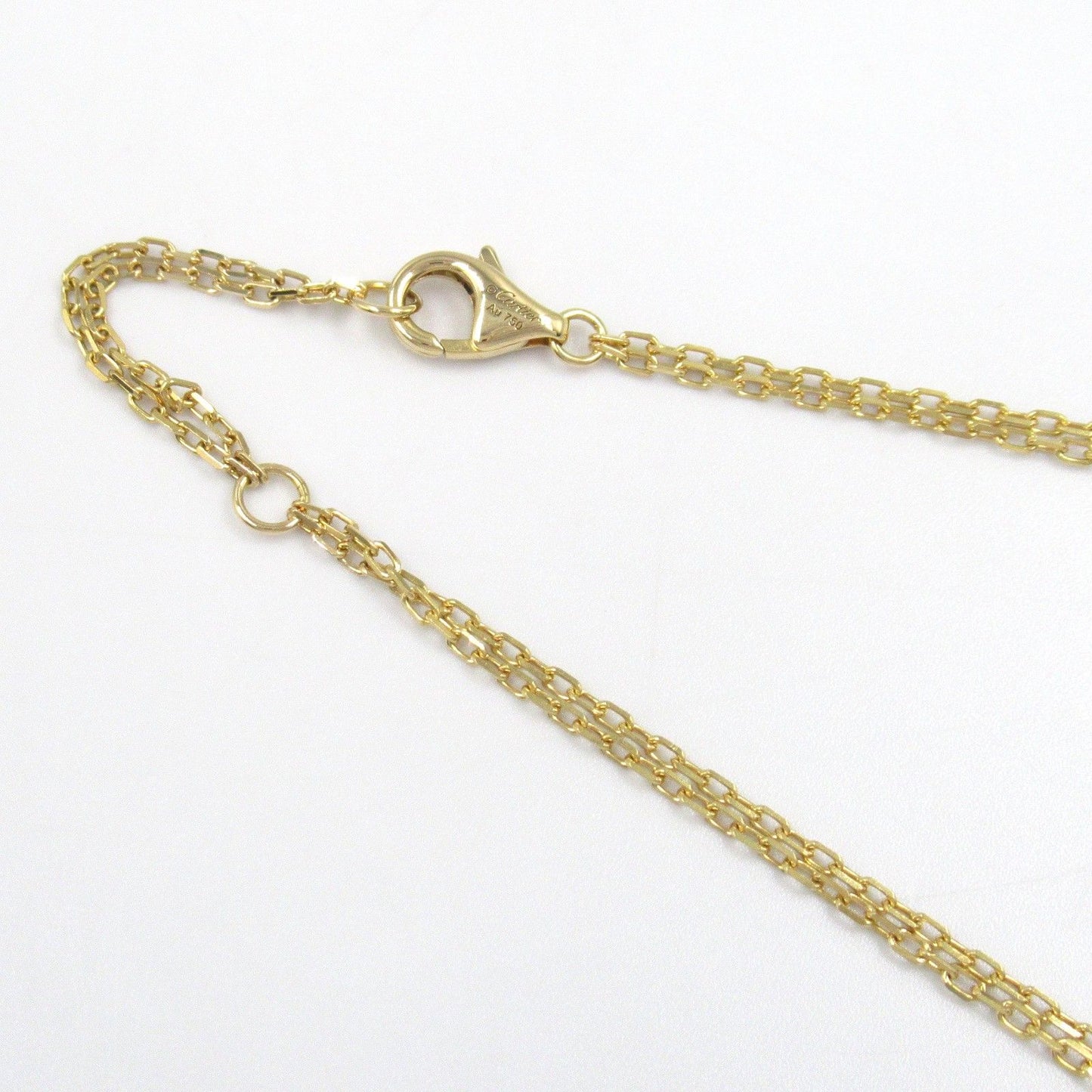 CARTIER Love Circle Necklace in 18K Yellow Gold with Diamonds