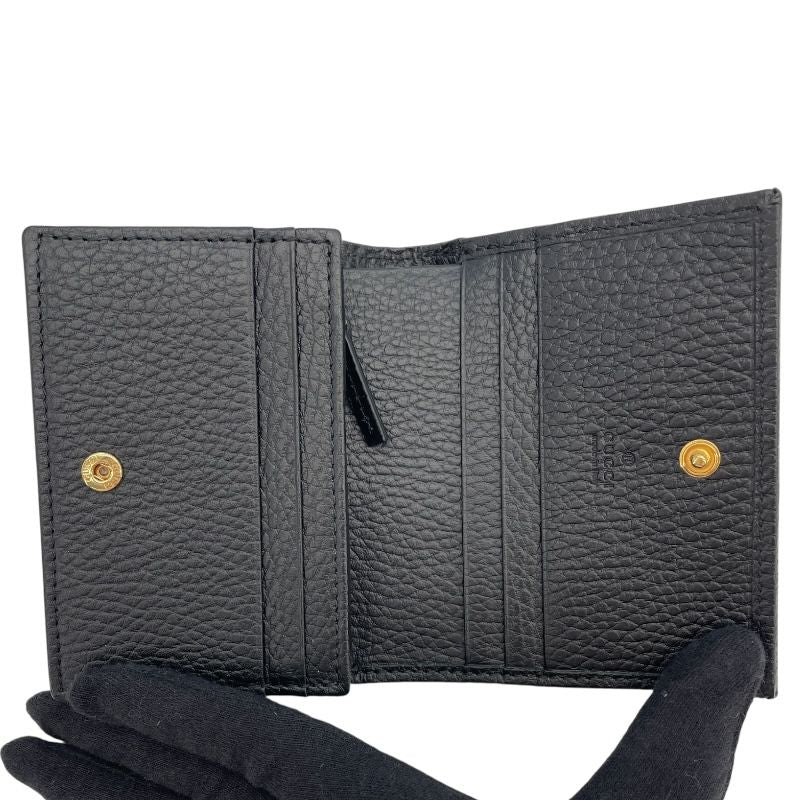 GUCCI GG Marmont Wallet in Black Leather - Timeless Elegance