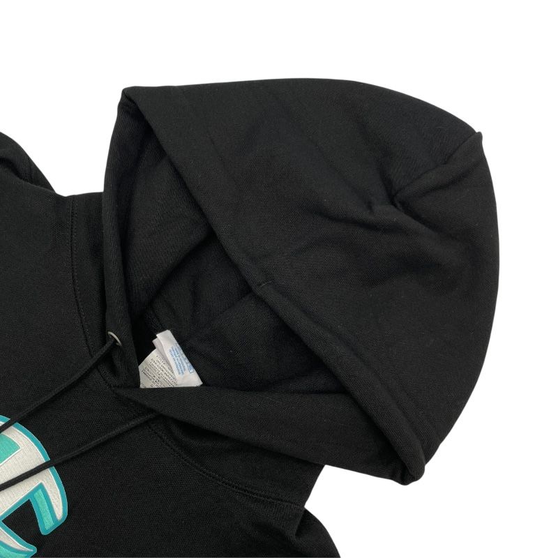 Champion Reverse Weave Embroidered Sweat Hoodie - Black Cotton