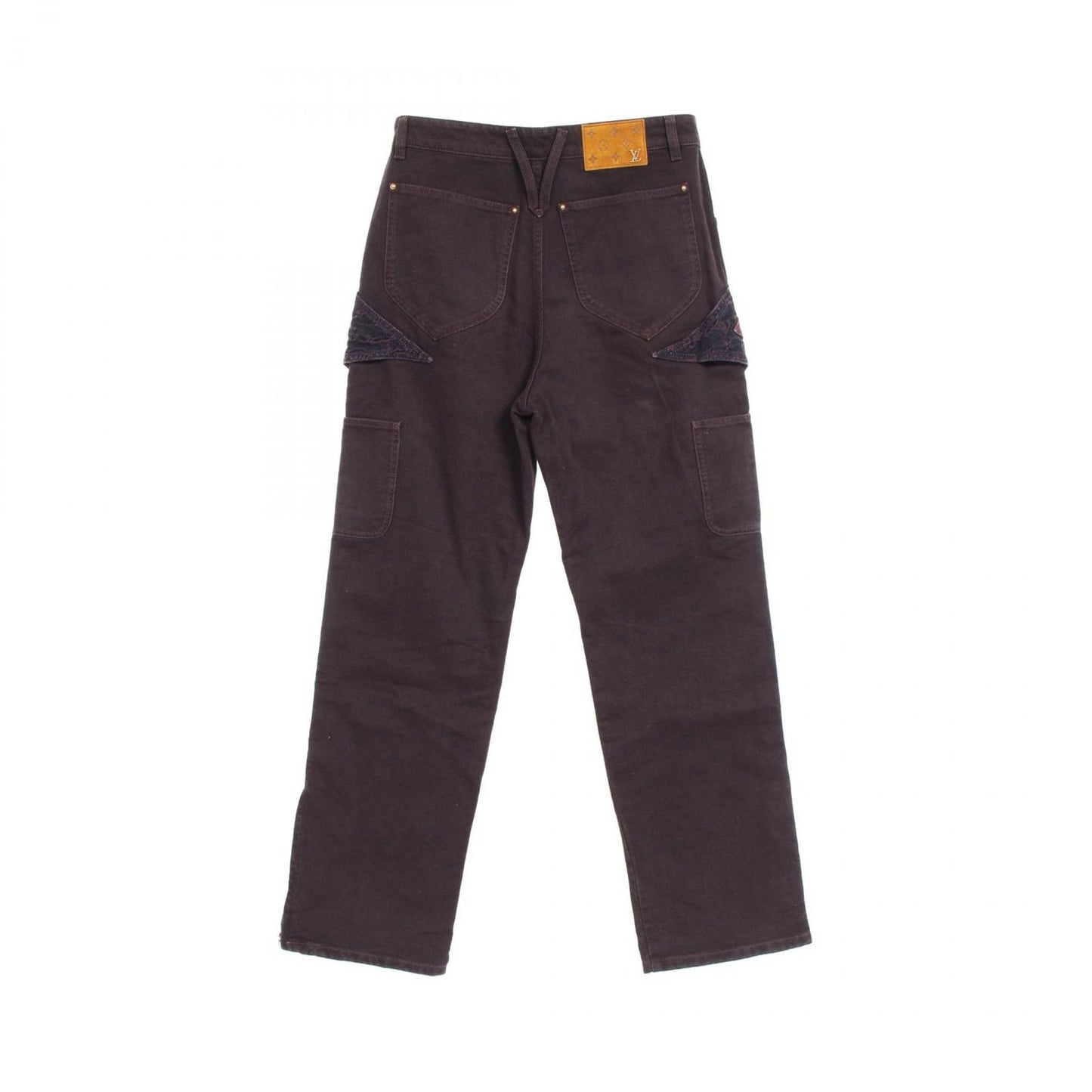 Louis Vuitton Monogram Flower Denim Pants - Brown - Size 28