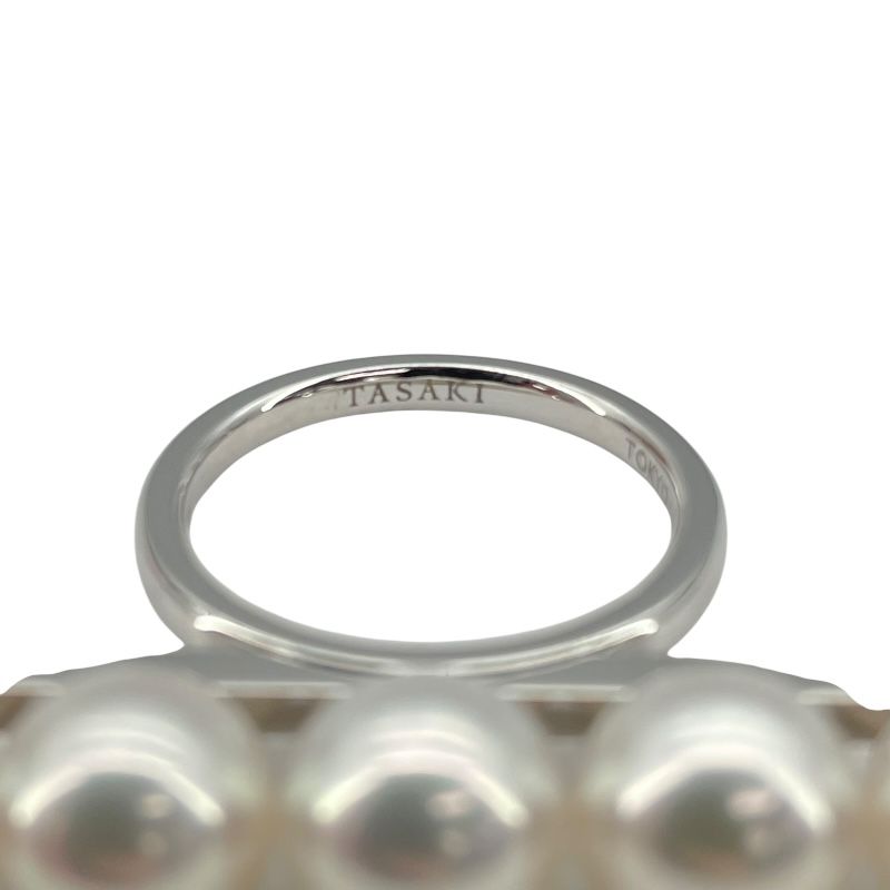 TASAKI Balance Signature Ring in K18WG - Exquisite Pearl Detail