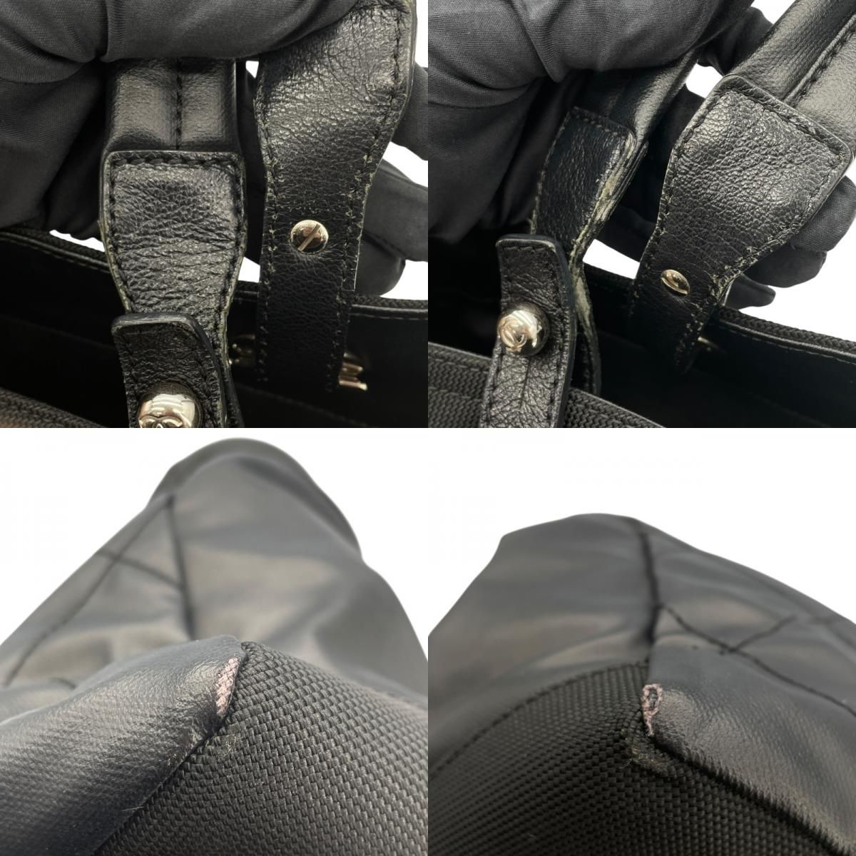 CHANEL Paris Biarritz Tote MM A34209 - Black with Silver Hardware