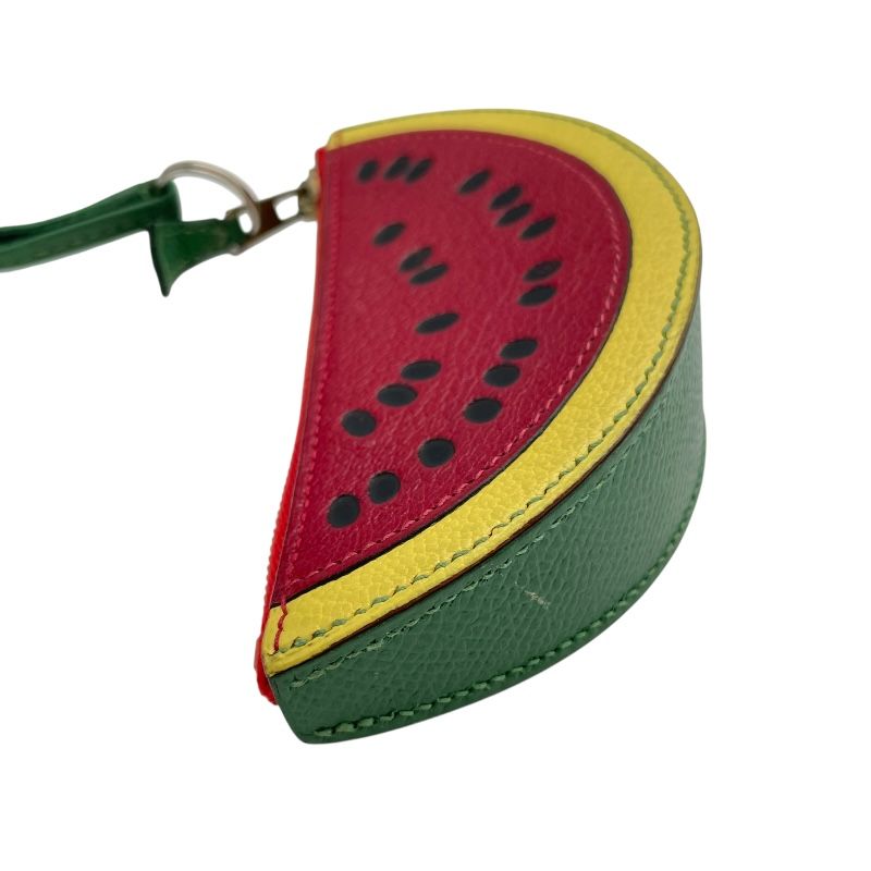 HERMES Tutti Frutti Watermelon Coin Case in Red - Exquisite Craftsmanship