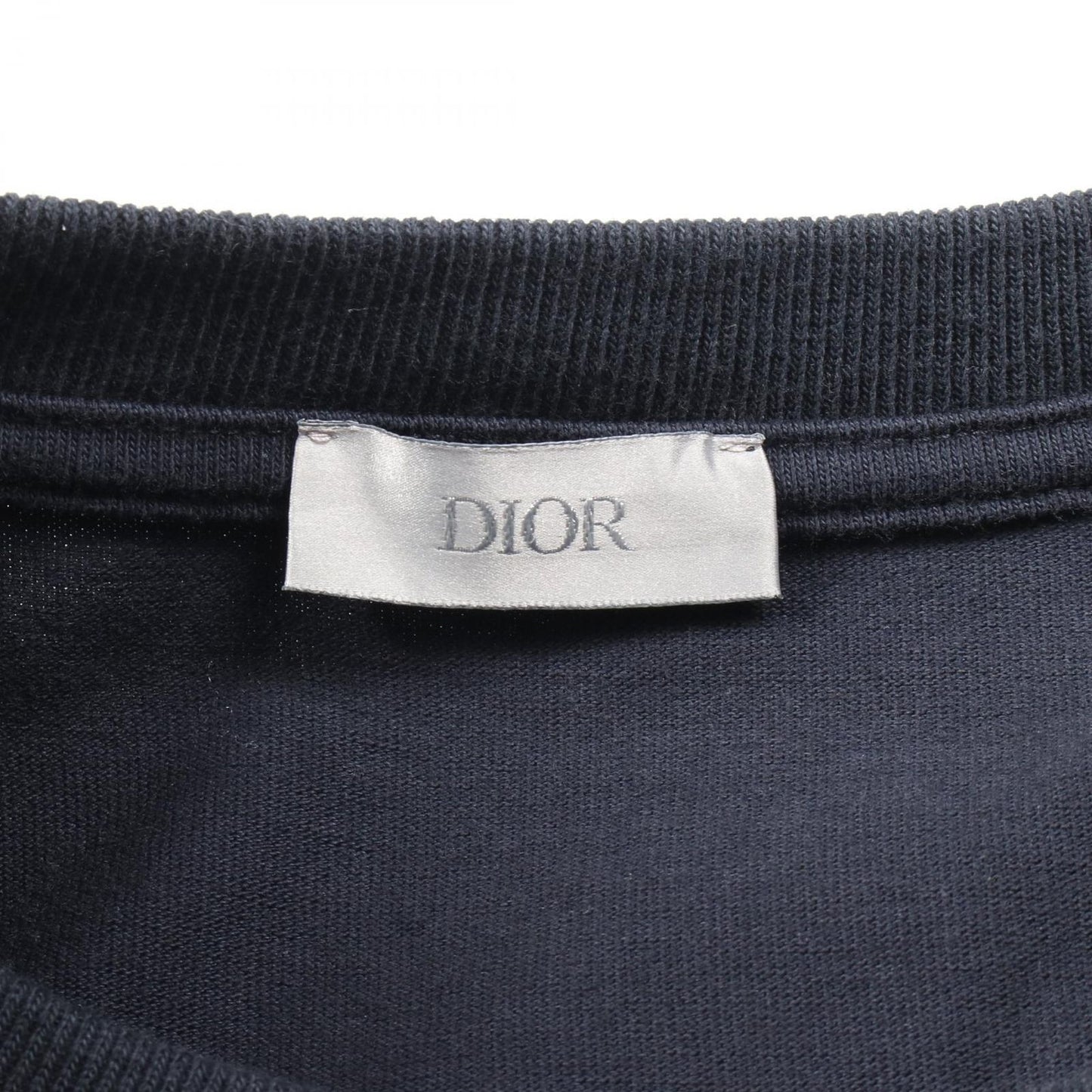 Dior Cotton T-Shirt - Exquisite Navy Cut & Craftsmanship