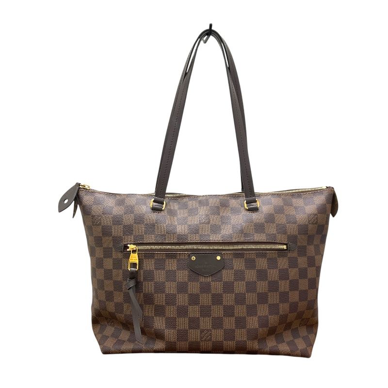 Louis Vuitton Iena MM Brown Damier Canvas Tote Bag - Authentic Luxury