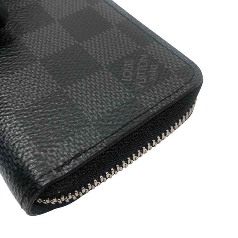 Louis Vuitton Zippy Coin Purse N63076 in Black Damier Graphite Canvas