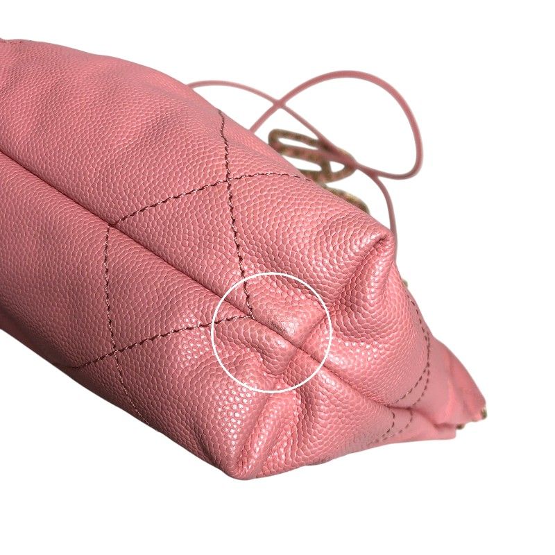 CHANEL22 Mini Bag in Coral Pink with Gold Hardware