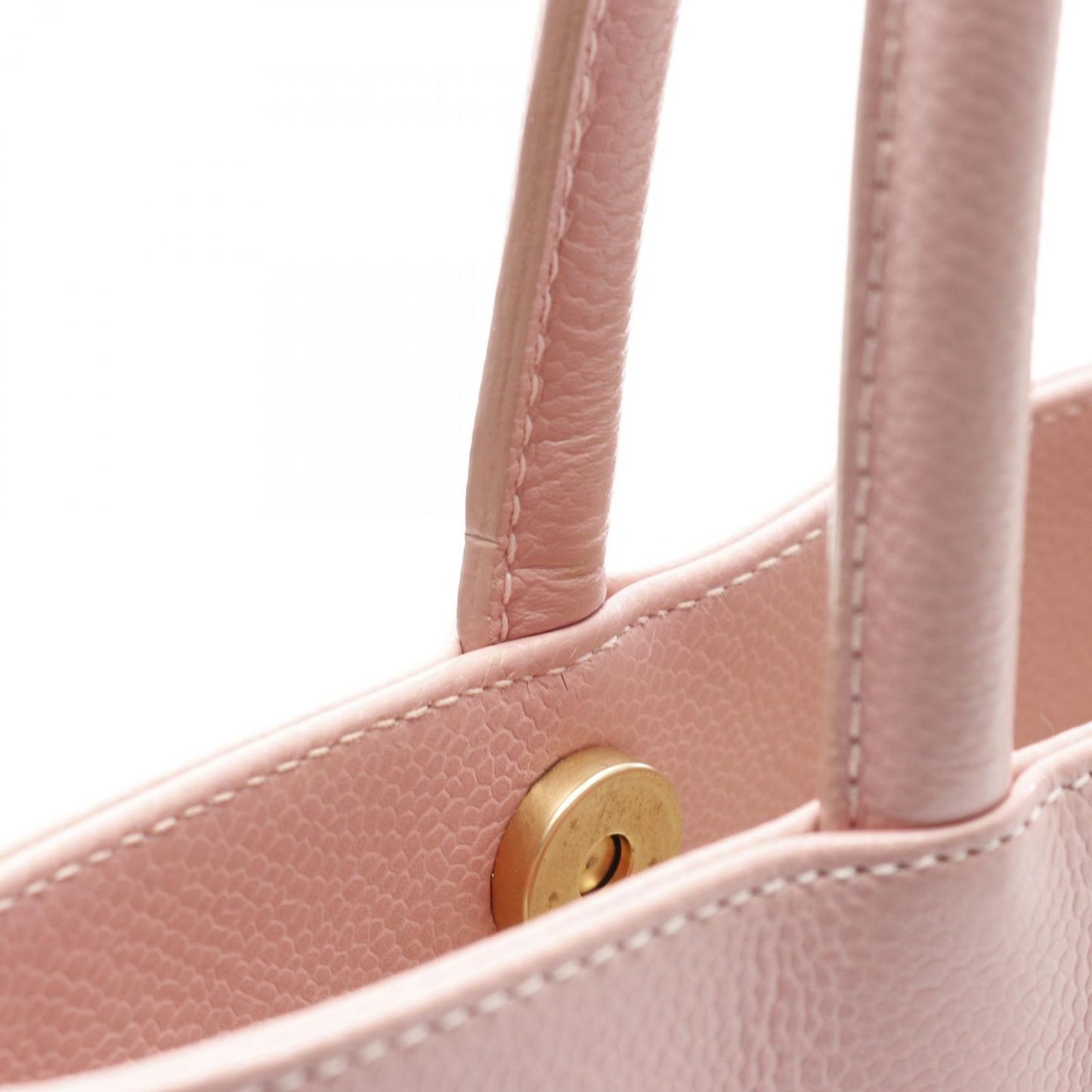 CHANEL Pink Caviar Leather Coco Mark Tote Bag - Timeless Elegance