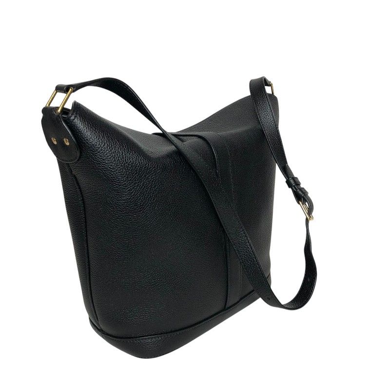 CELINE Black Sis Bucket Bag with Gold Hardware - Timeless Elegance
