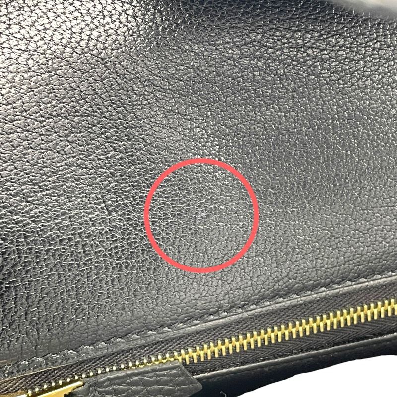 HERMES Birkin 30 D Stamp Black & Gold Hardware Handbag