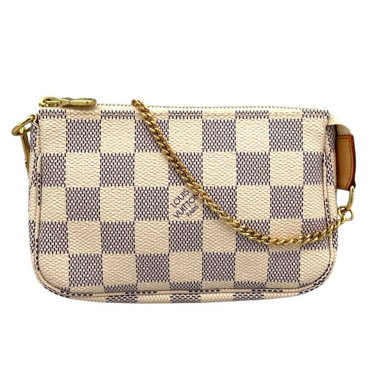 Louis Vuitton Mini Pochette Accessoires N58010 - White Damier Azur