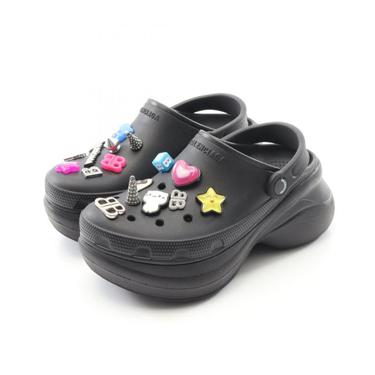 BALENCIAGA x Crocs Jibbitz Mules - Exclusive Black Sandals