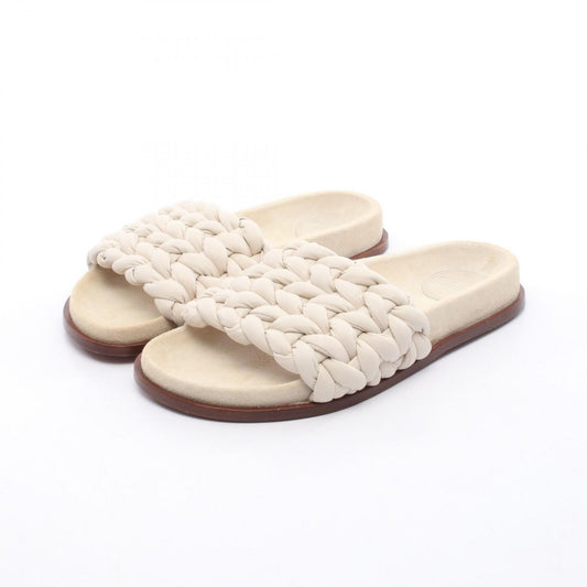Chloe Woven Leather Sandals - Elegant Ivory Design