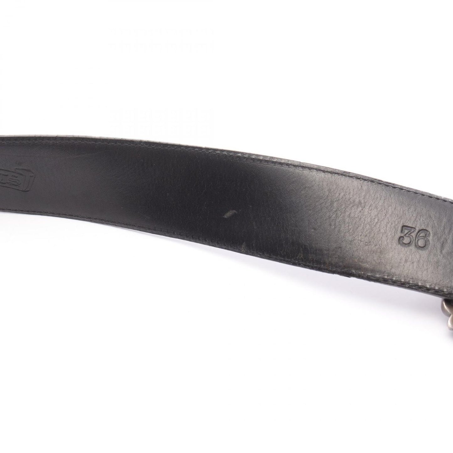 CHROME HEARTS 1.5inch OTJ Filigree Leather Belt - Black