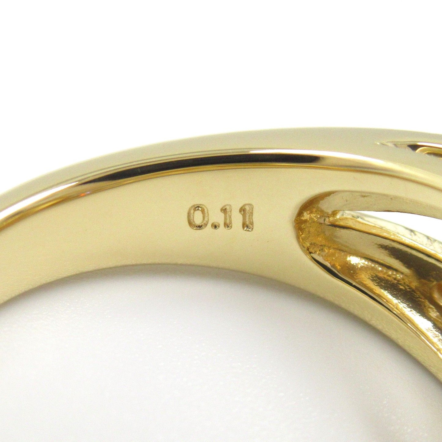 TASAKI Citrine & Diamond Ring in 18K Yellow Gold - Size 11