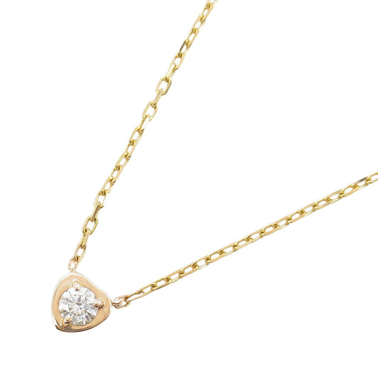 CARTIER Amour Heart Necklace in K18 Pink Gold with Diamonds