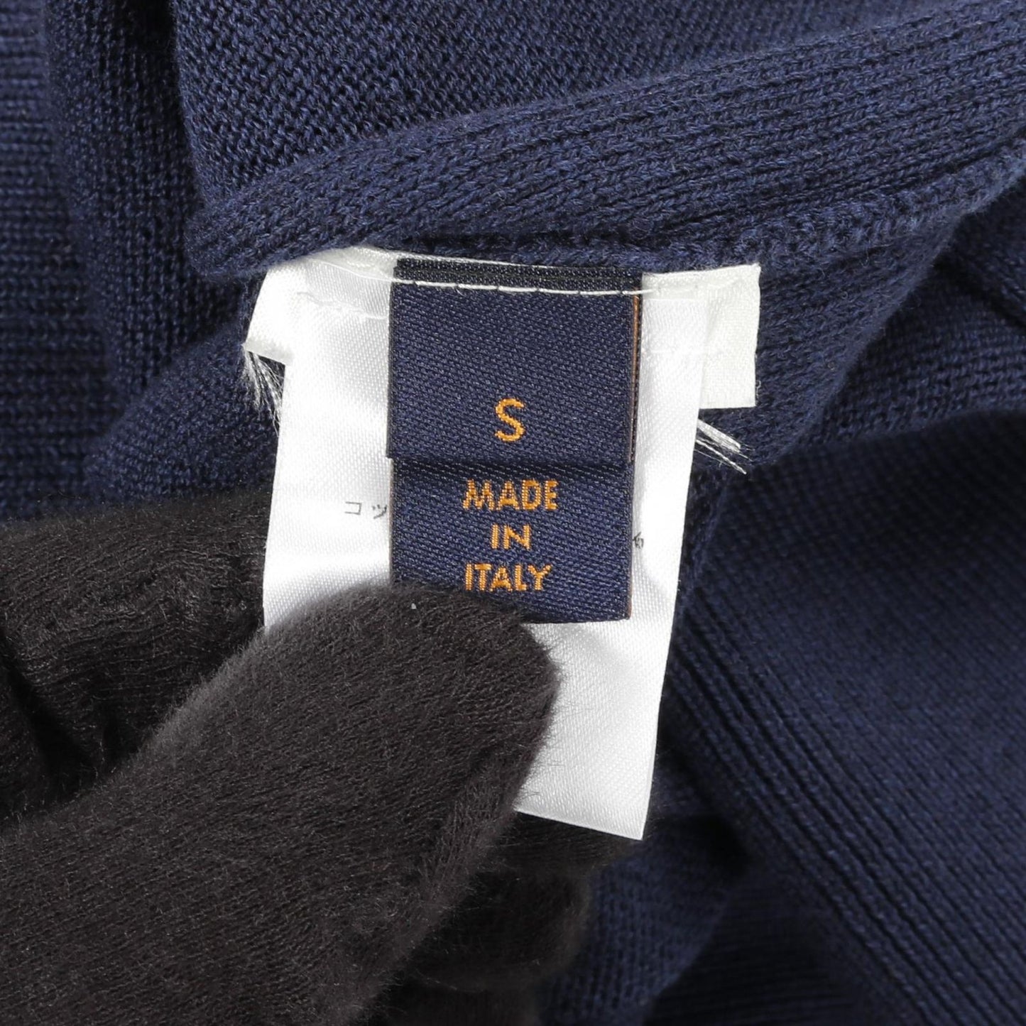 Louis Vuitton LV Circle Logo Hoodie - Navy Cotton, Size S