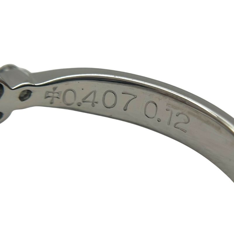 Exquisite Pt900 Diamond Ring - 0.527ct Total Weight