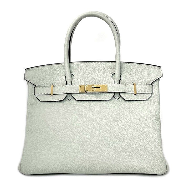 HERMES Birkin 30 Handbag - 2023 Grineve Togo with Gold Hardware