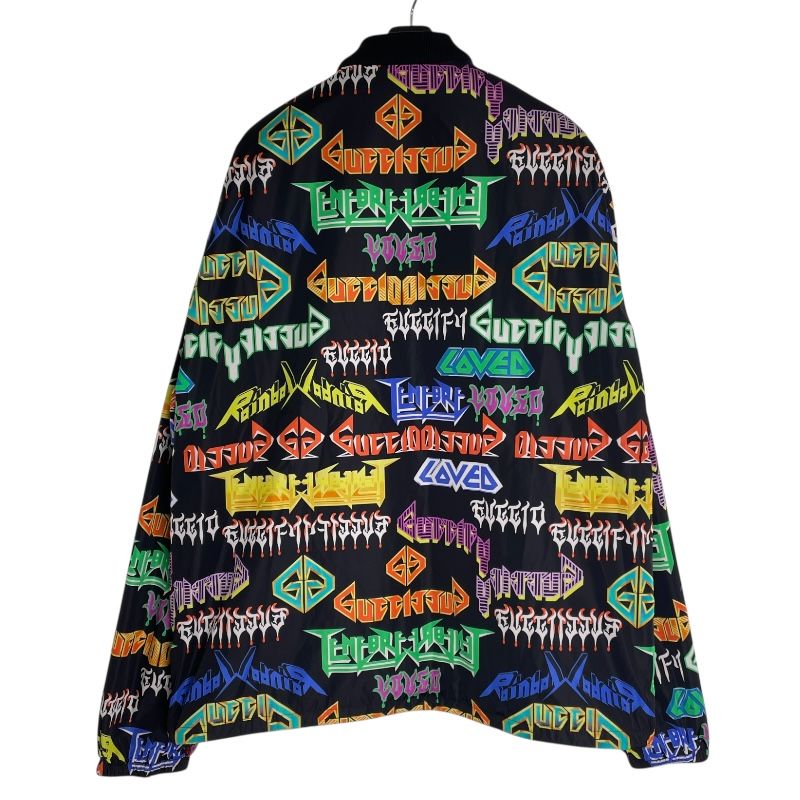 GUCCI Metal Logo All-Over Print Nylon Jacket - Multicolor