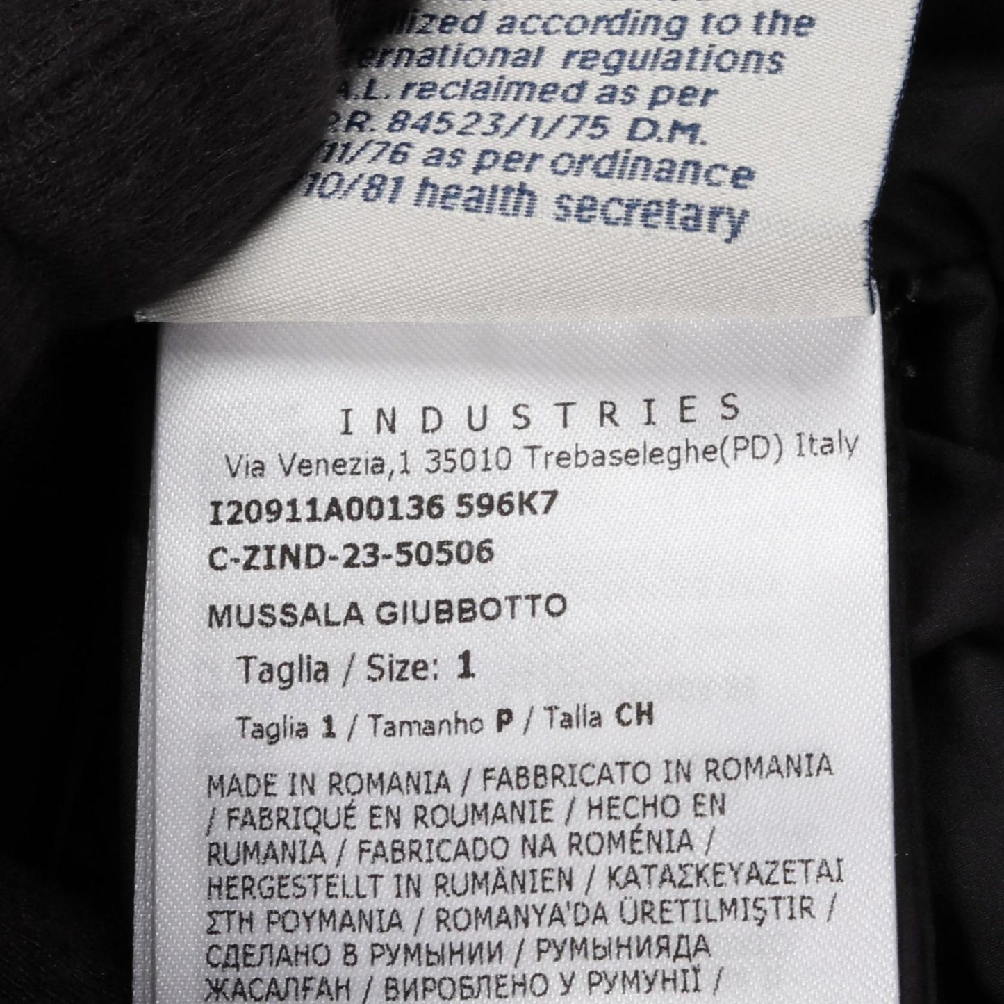 MONCLER Mussala Down Jacket - Black Wool & Nylon - Size N