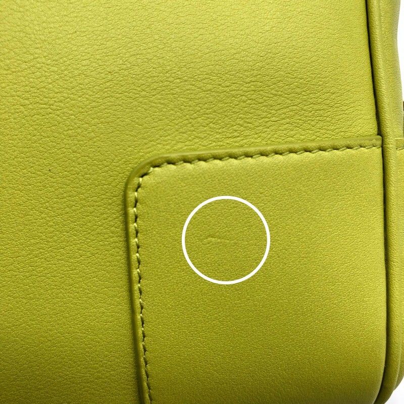 LOEWE Amazona 19 Lime Leather Shoulder Bag with Gold Hardware