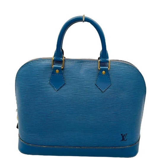 Louis Vuitton Alma M52145 Blue Epi Leather Handbag - Timeless Elegance