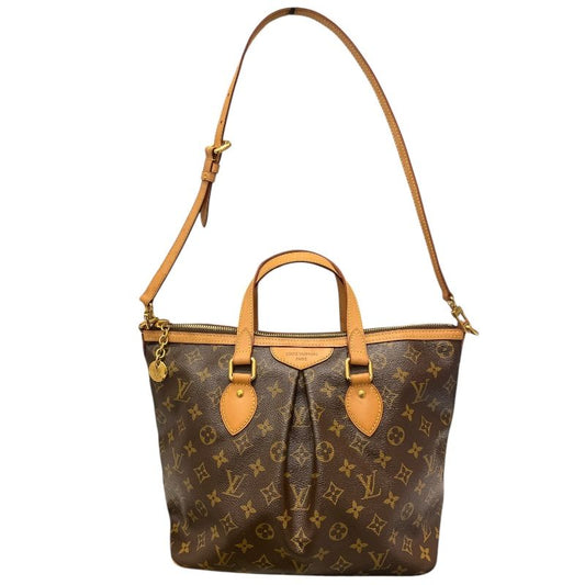 Louis Vuitton Palermo PM Monogram Canvas Tote - Brown & Gold