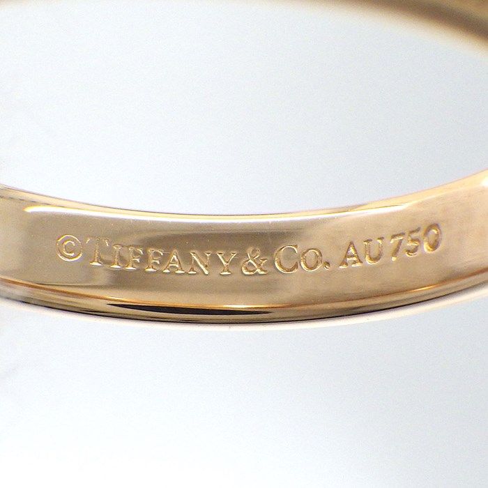 Tiffany & Co. Together Milgrain Ring in K18 Pink Gold - Size 13.5
