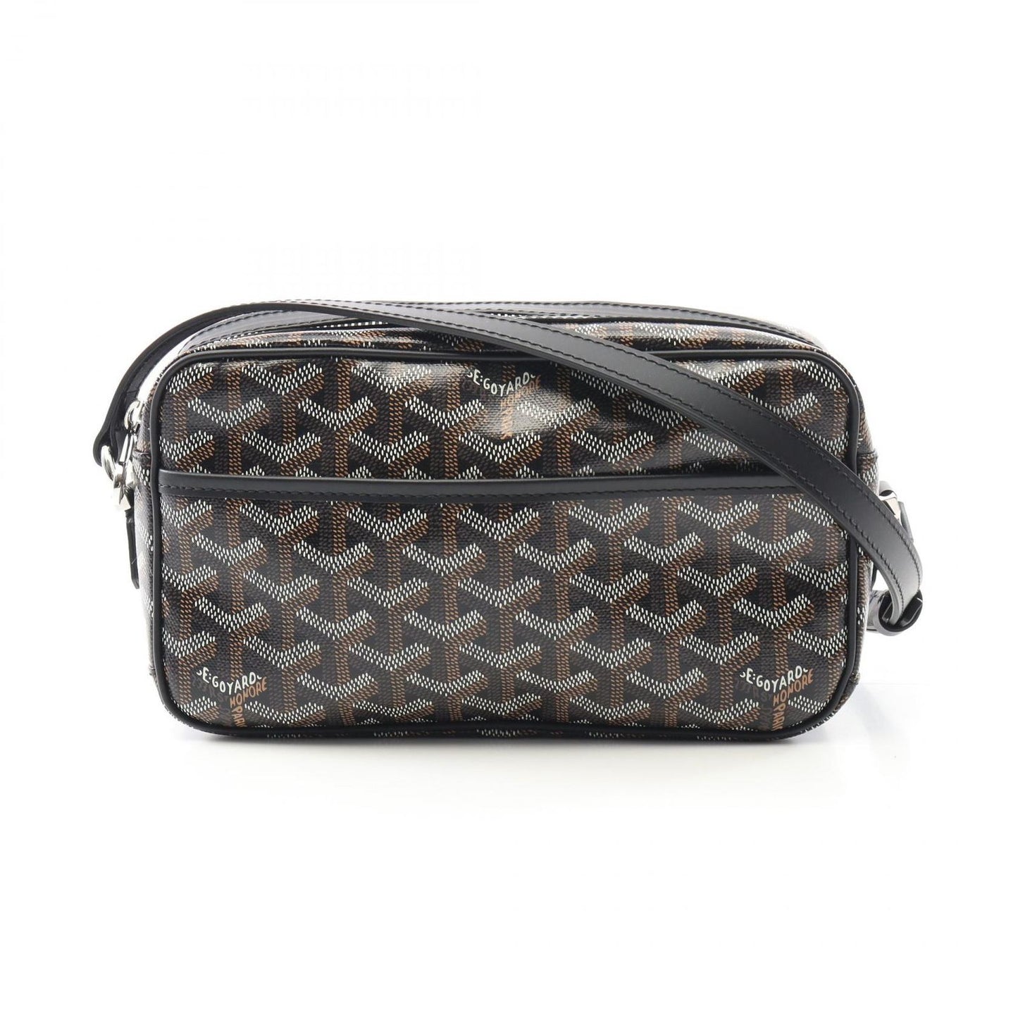 GOYARD Cap Vert PM Shoulder Bag - Black PVC Canvas & Leather