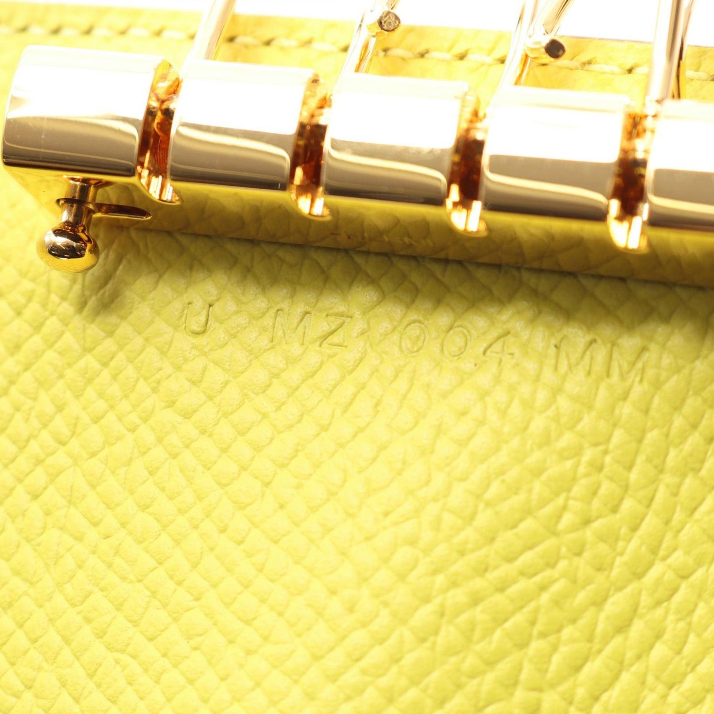HERMES Béarn Key Case in Jaune Nablule - Exquisite Craftsmanship