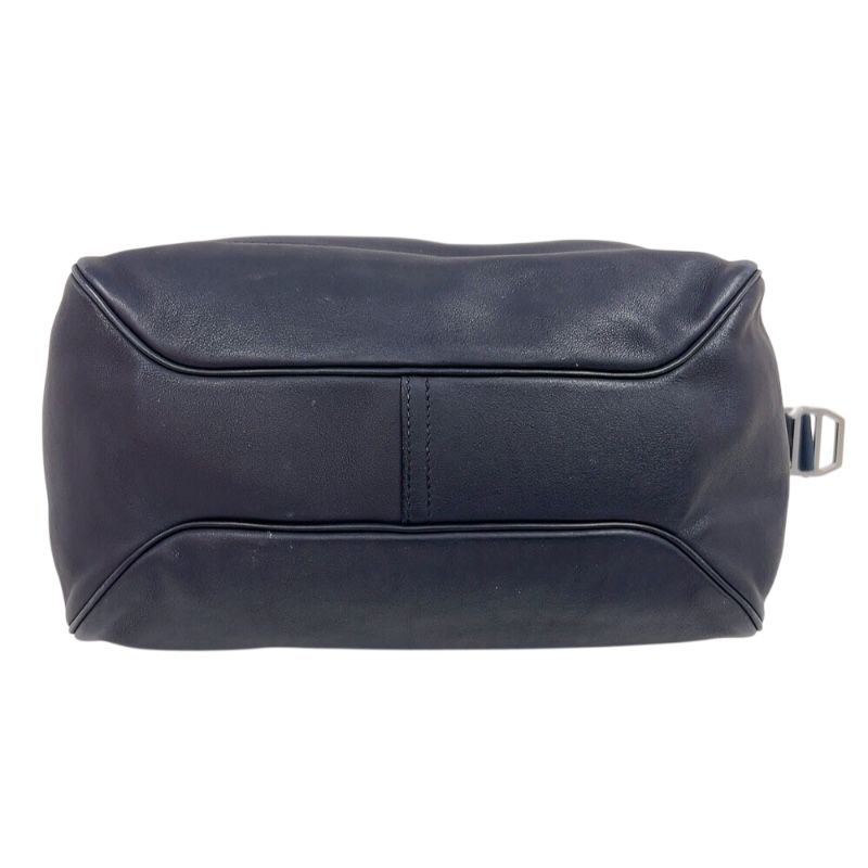 HERMES City Slide MM in Blue Nuit with Silver Hardware - 2016