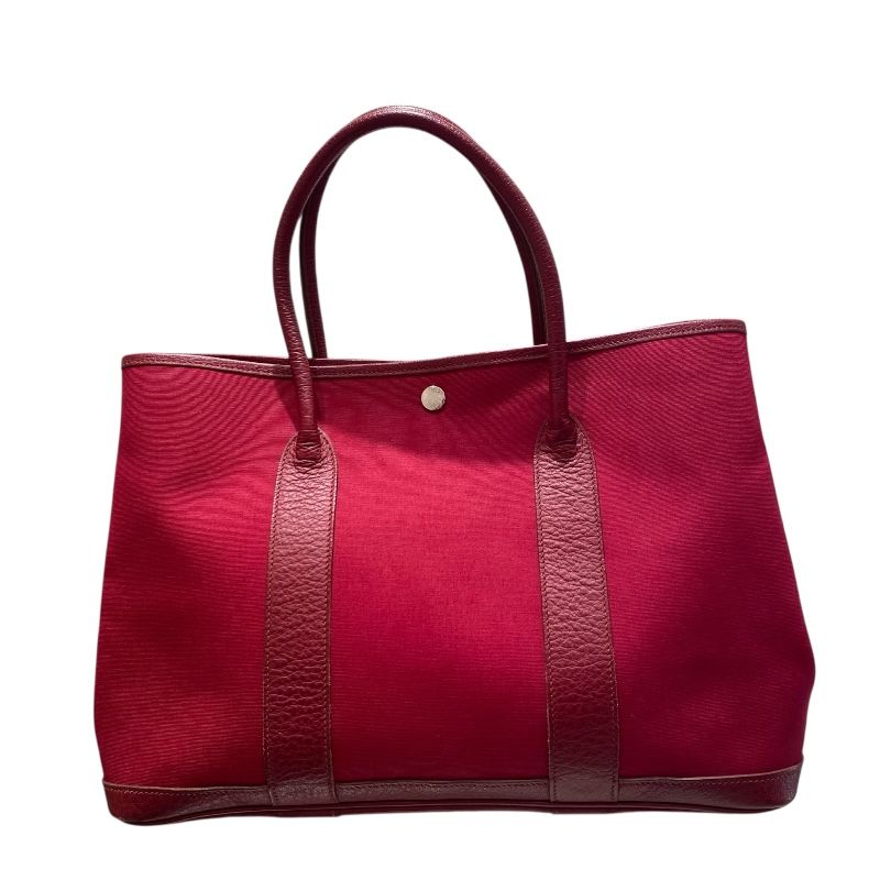 HERMES Garden Party MM Tote Bag in Rouge Togo - Exquisite Craftsmanship