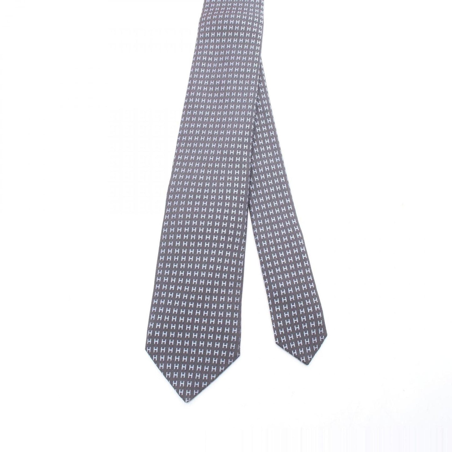 HERMES H Logo Silk Tie - Unused Luxury Accessory