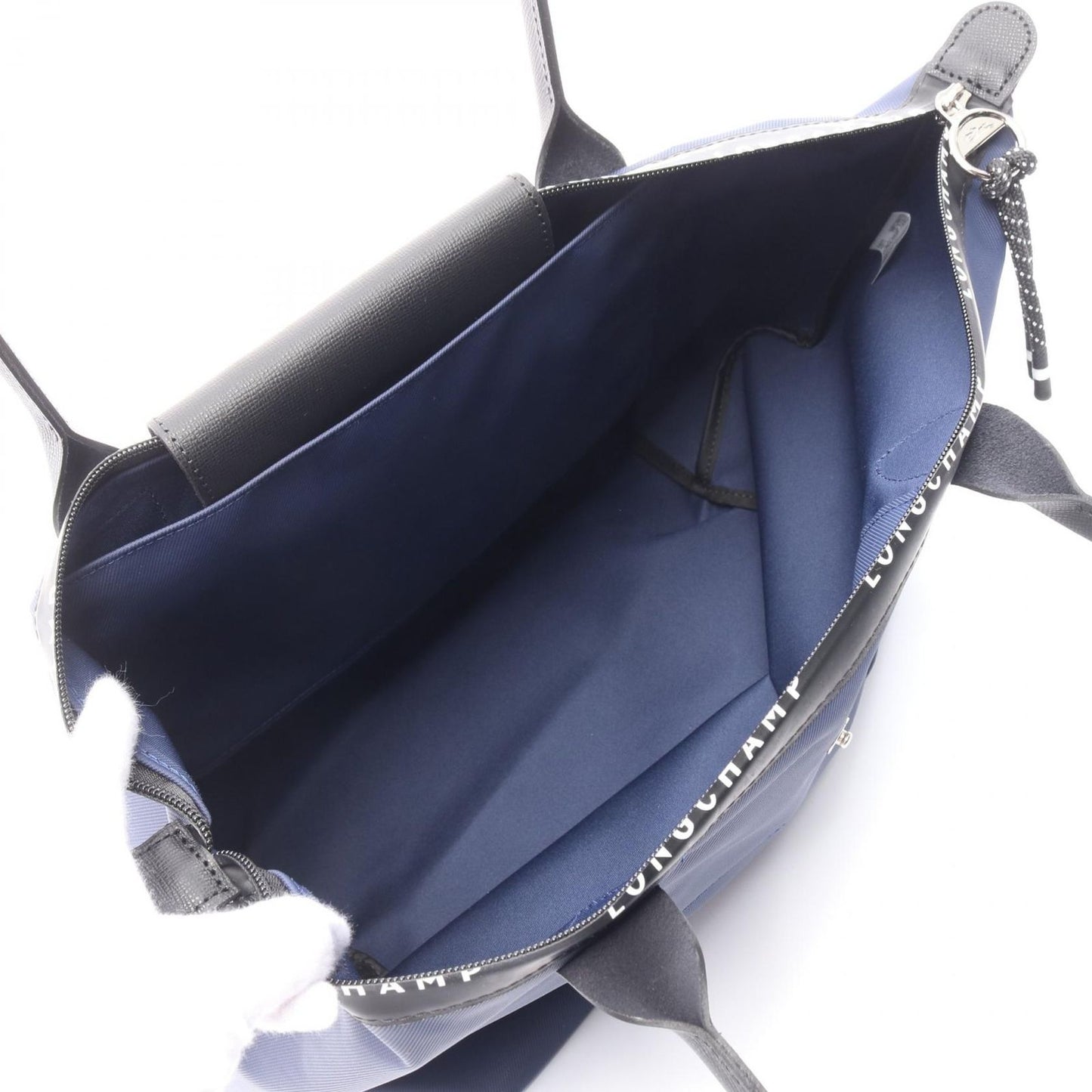 Longchamp Le Pliage Energy L Tote Bag - Navy Canvas & Leather