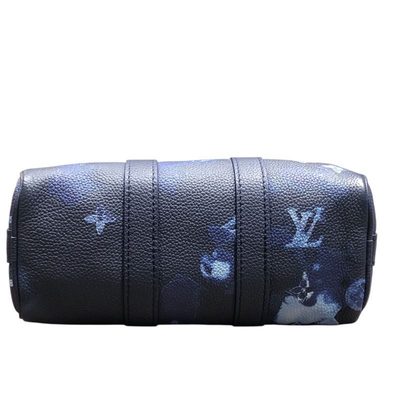 Louis Vuitton Key Pouch XS M57844 Navy Monogram Watercolor Bag