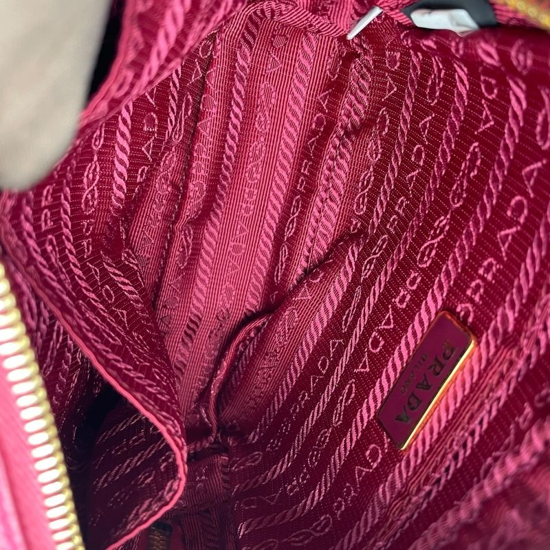 PRADA Saffiano Mini Camera Bag in Red - Iconic Luxury Accessory