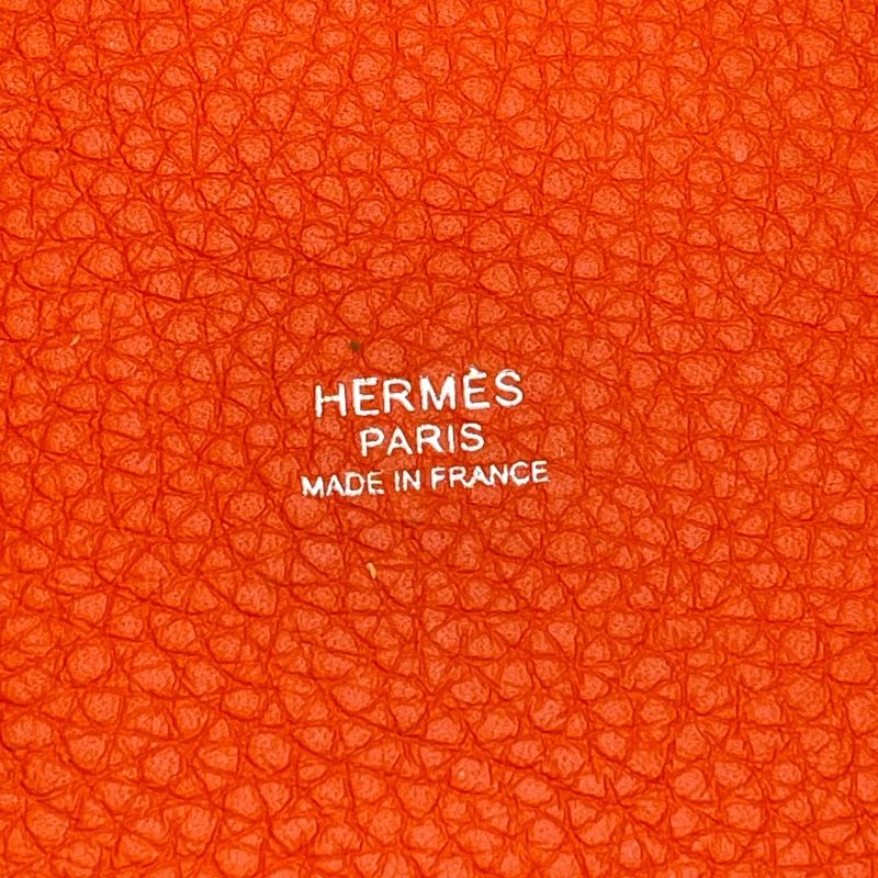 HERMES Picotin Lock PM in Orange Poppy with Silver Hardware