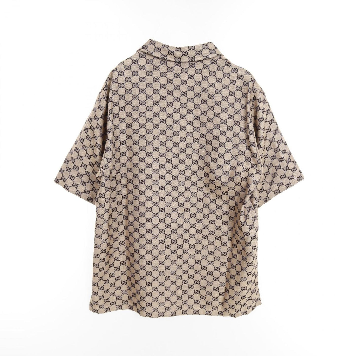 GUCCI GG Linen Blend Canvas Shirt - Timeless Elegance