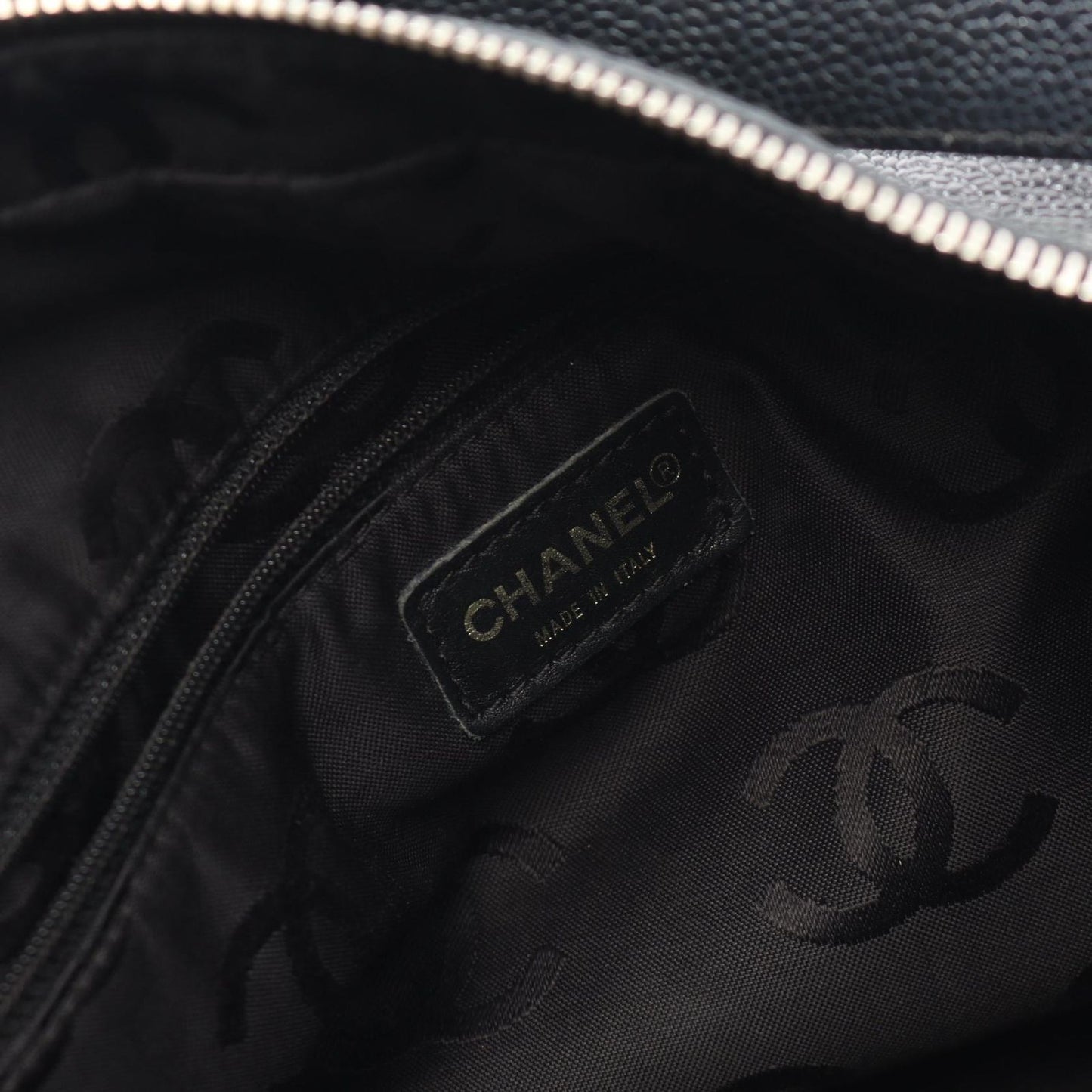 CHANEL Coco Mark Black Calfskin Shoulder Bag - Timeless Elegance