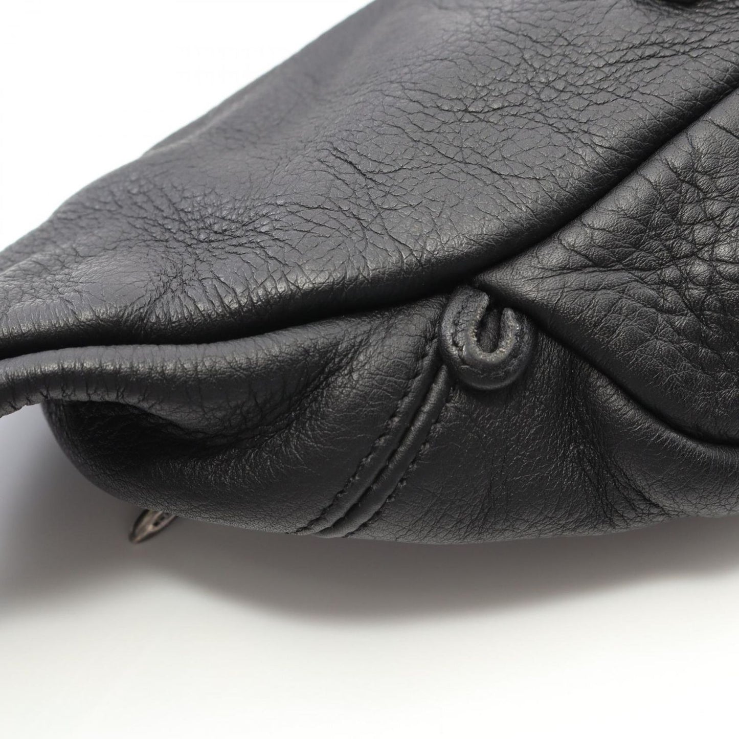 CHROME HEARTS Snut Pack Leather Waist Bag - Black