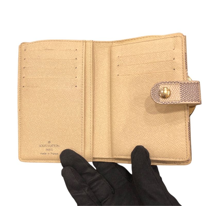 Louis Vuitton Portefeuille Viennois M61676 - White Damier Azur Wallet