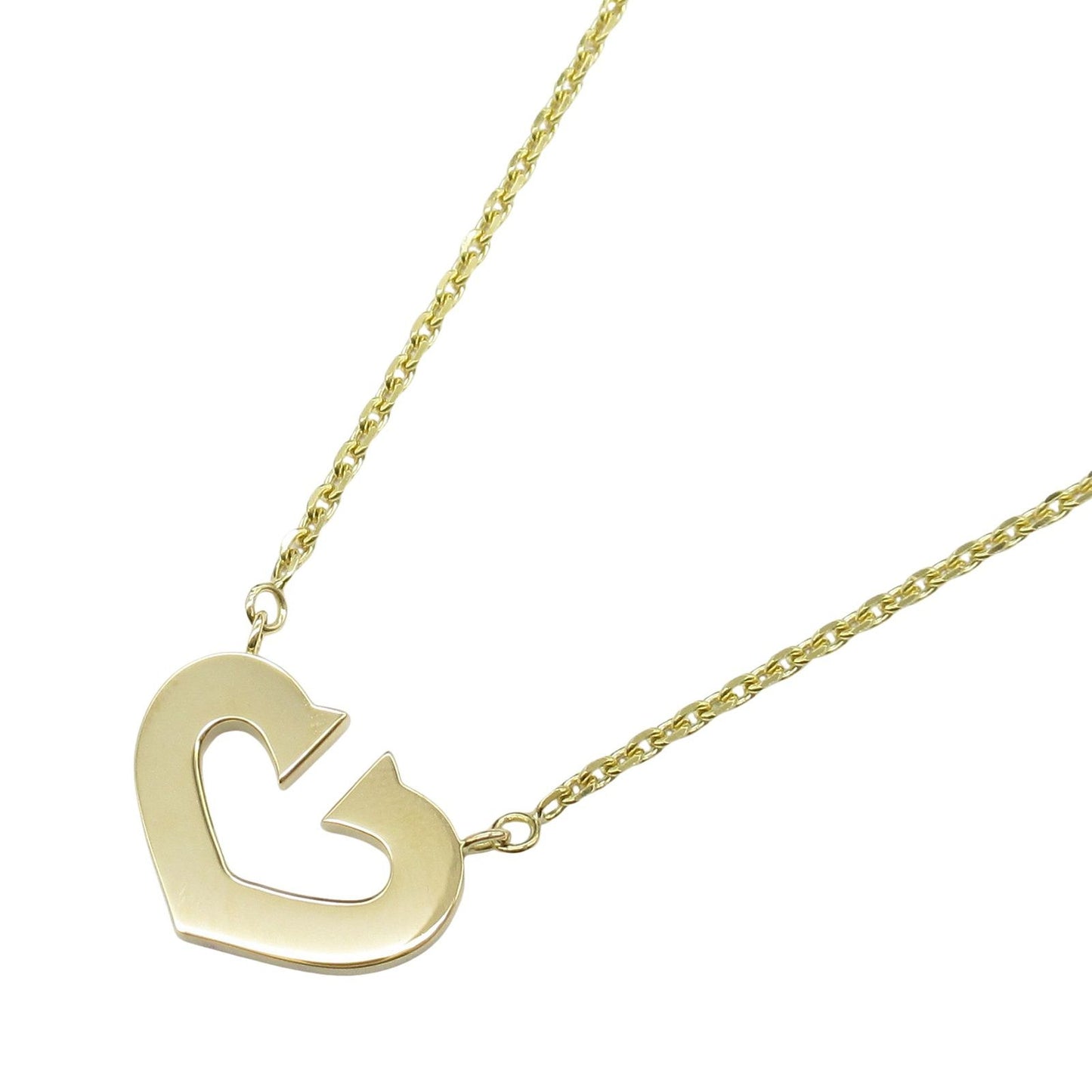 CARTIER C Heart Necklace in K18 Yellow Gold - 40.5cm