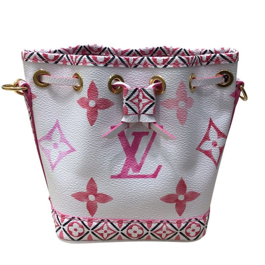 Louis Vuitton Nano Noe Monogram Flower Tile Shoulder Bag